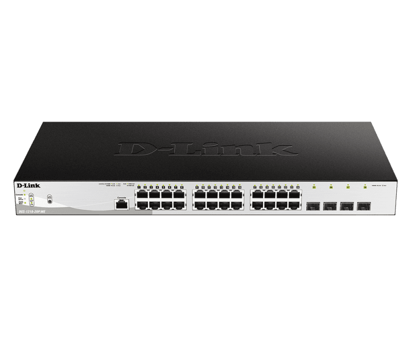 D-Link Switch DGS-1210-28P/ME, 24 porturi Gigabit PoE Base-T, 4 porturi