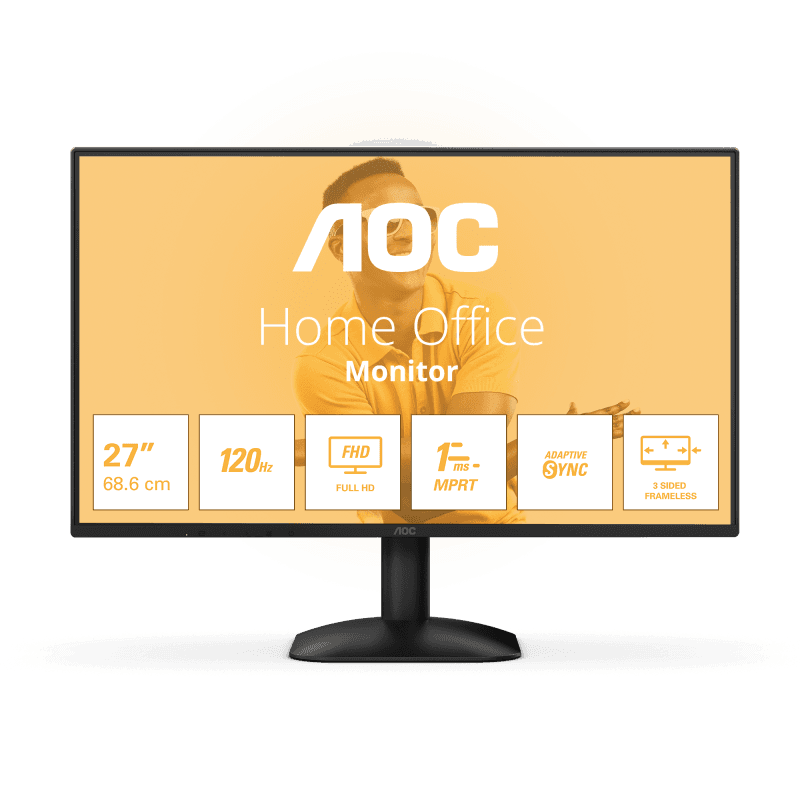 Monitor AOC 27" 27B31H, Diagonal (inch): 27, Diagonal (cm): 68,