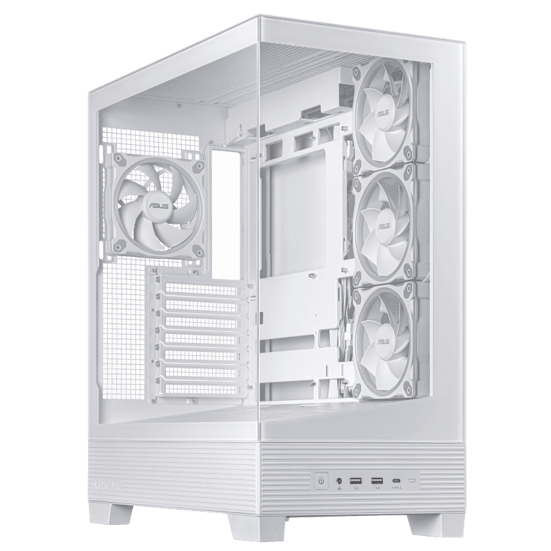Carcasa ASUS A31 Plus TG ARGB, Mid Tower, White