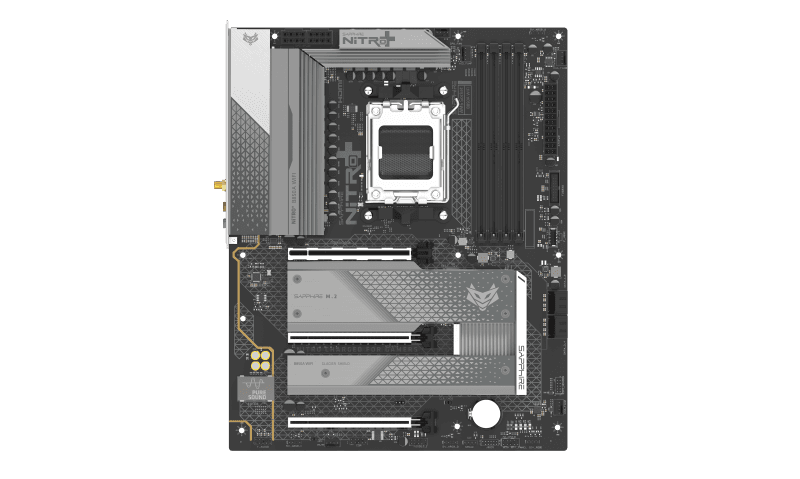 Sapphire NITRO+ B850A WIFI 7. Processor manufacturer: AMD, Processor socket: