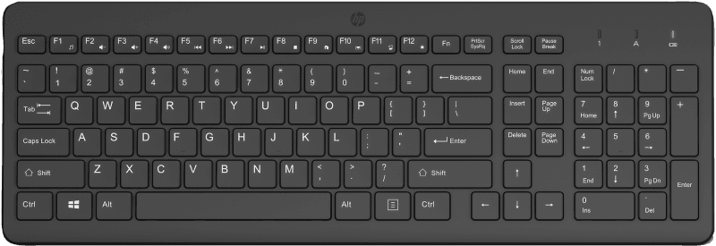 HP Keyboard Wireless 225, Culoare: Negru, Dimensiuni: 425,9 x 146,1