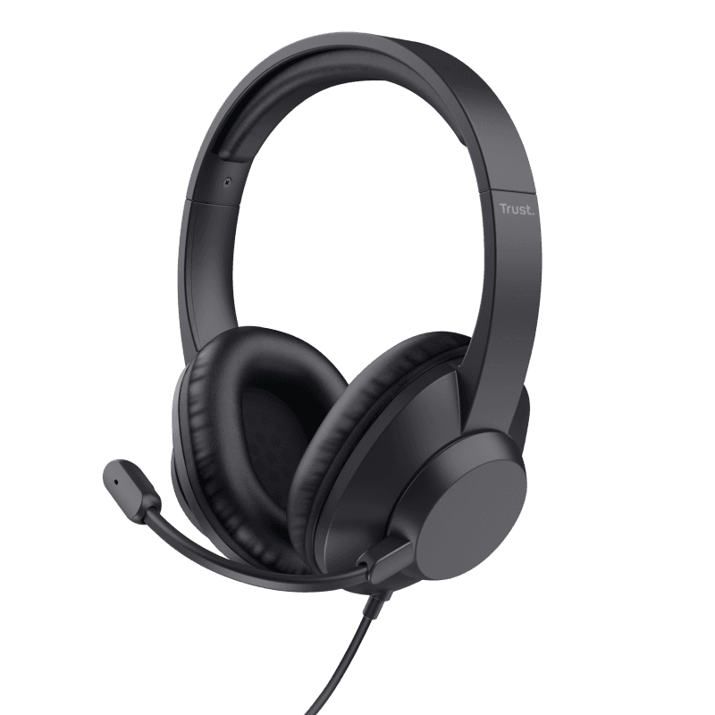 Casti Head-band Trust Ayda Max USB, Wired, Negru