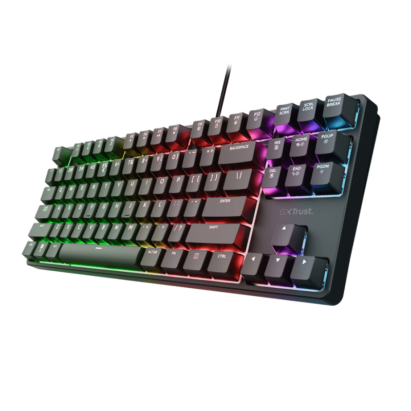 Tastatura gaming mecanica cu fir Trust GXT 864 Cada TKL,