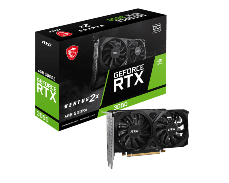 Placa video MSI GEFORCE RTX 3050, 6GB GDDR6, PCI Express