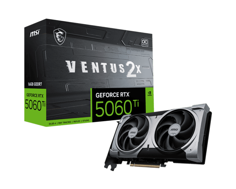 Placa video MSIGeForce RTX 5060 Ti, 16GB GDDR7, PCI Express