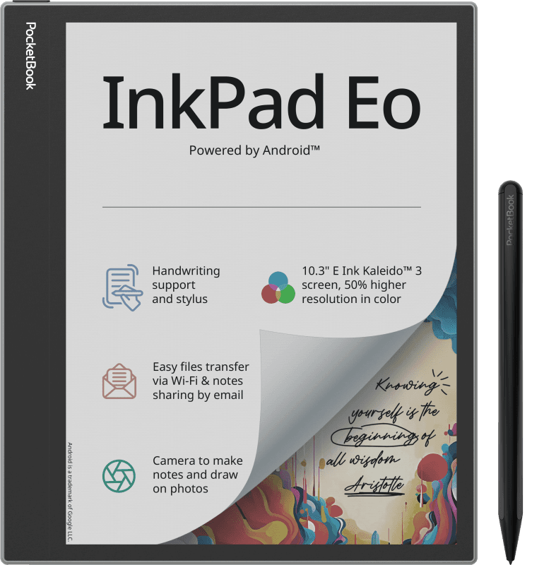 POCKETBOOK InkPad Eo - Mist Grey, 4 GB RAM, 64