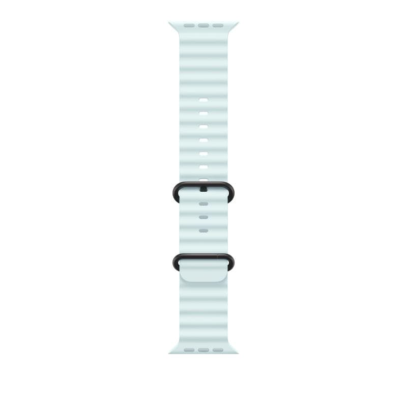 Apple Watch 49mm Ice Blue Ocean Band - Black Titanium Finish