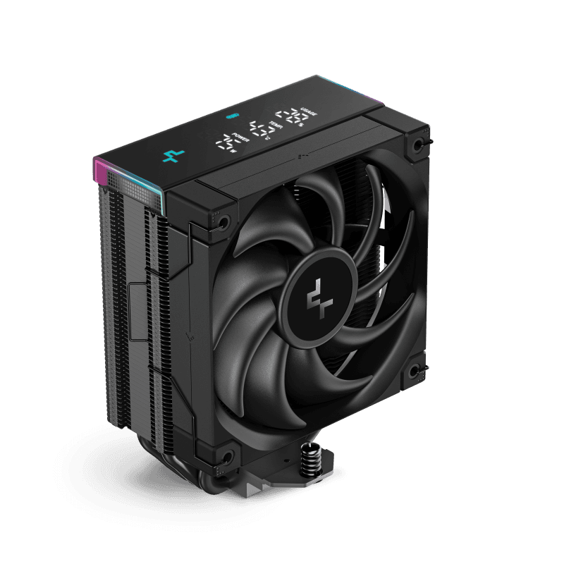 Cooler Procesor DEEPCOOL AK400 DIGITAL PRO NEGRU, marime heatsink 120x60x152mm,
