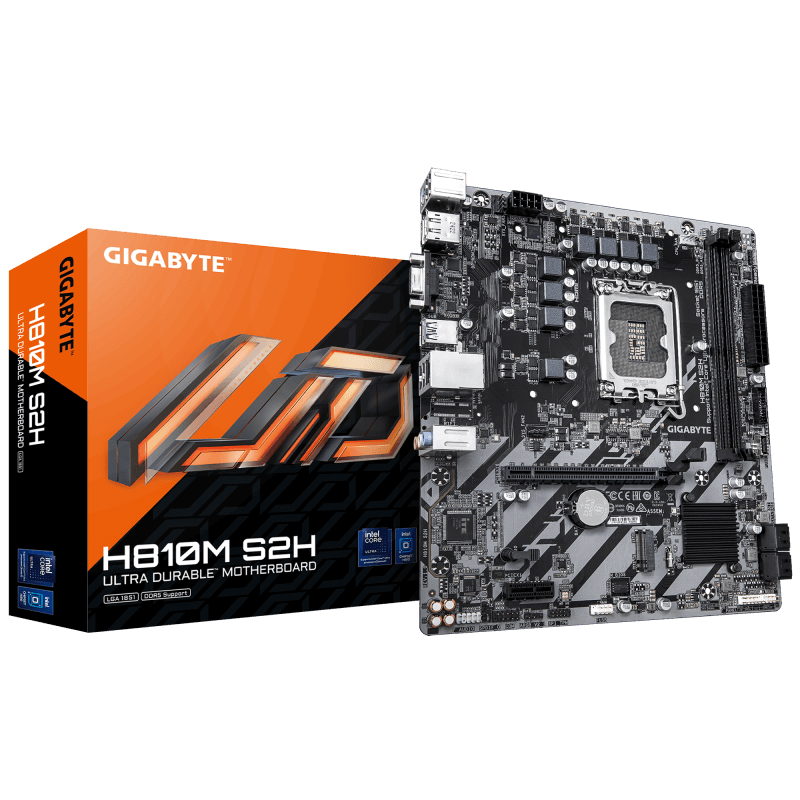 Placa de baza Gigabyte H810M S2H, Socket 1851, DDR5, Micro-ATX