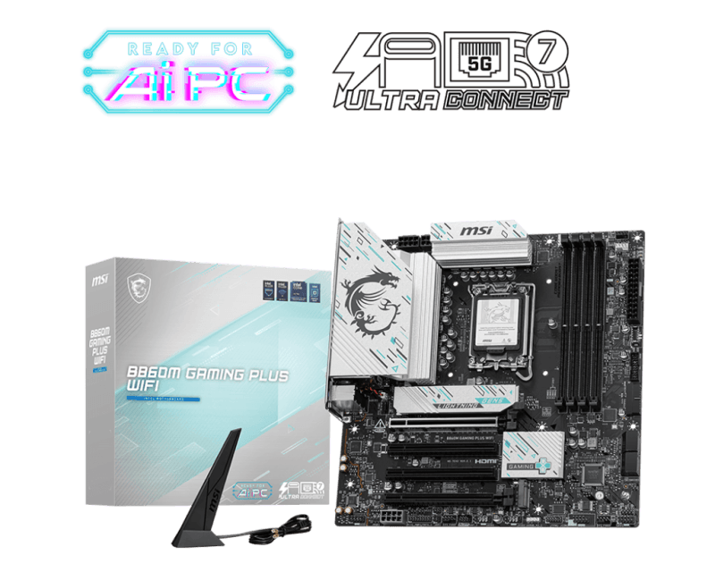 Placa de baza MSI B860M GAMING PLUS WIFI, Socket 1851,