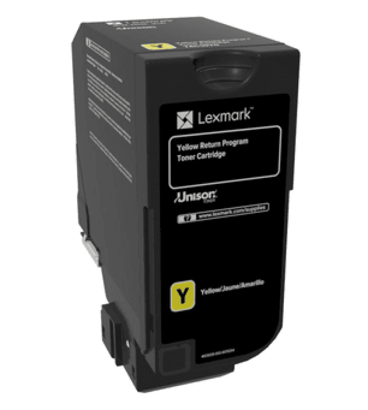 Toner Lexmark 74C20Y0 yellow, 3k pagini ,compatibil cu CX725de,CX725dhe, CX725dthe,