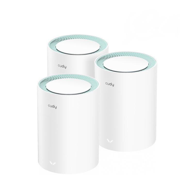Sistem Mesh dual band wireless Gigabit Cudy ROUT-WLESS-M1300/2-CDY, 2.4/5 GHz,