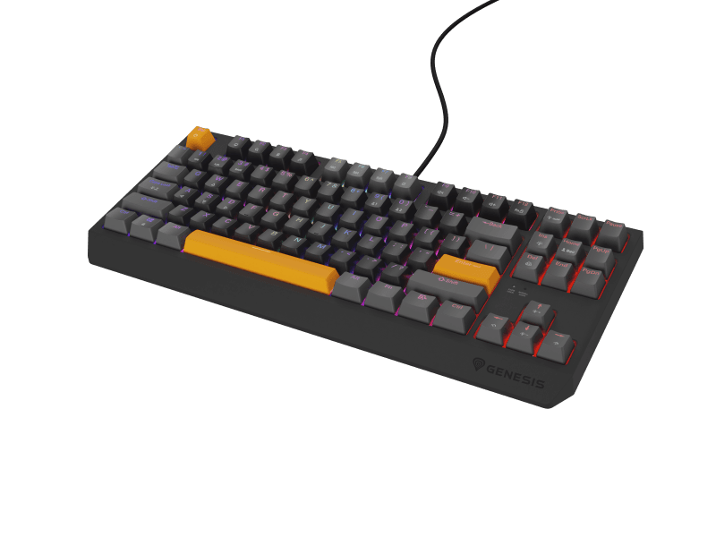 Tastatura gaming mecanica cu fir Genesis Thor 230 TKL, iluminare