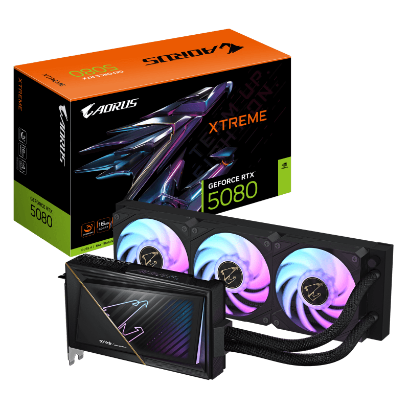Placa video Gigabyte AORUS GEFORCE RTX 5080 XTREME WATERFORCE, 16GB