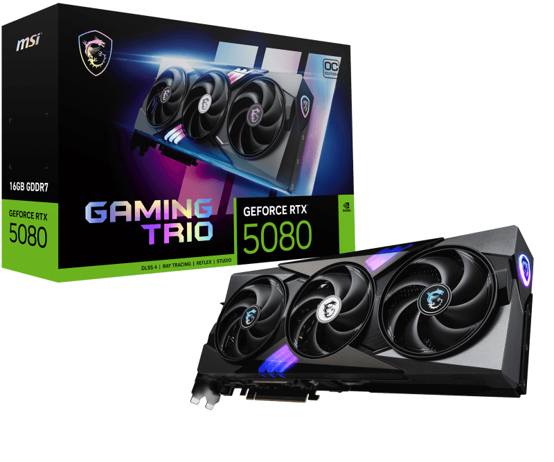 Placa video MSI GEFORCE RTX 5080 GAMING TRIO OC, 16GB