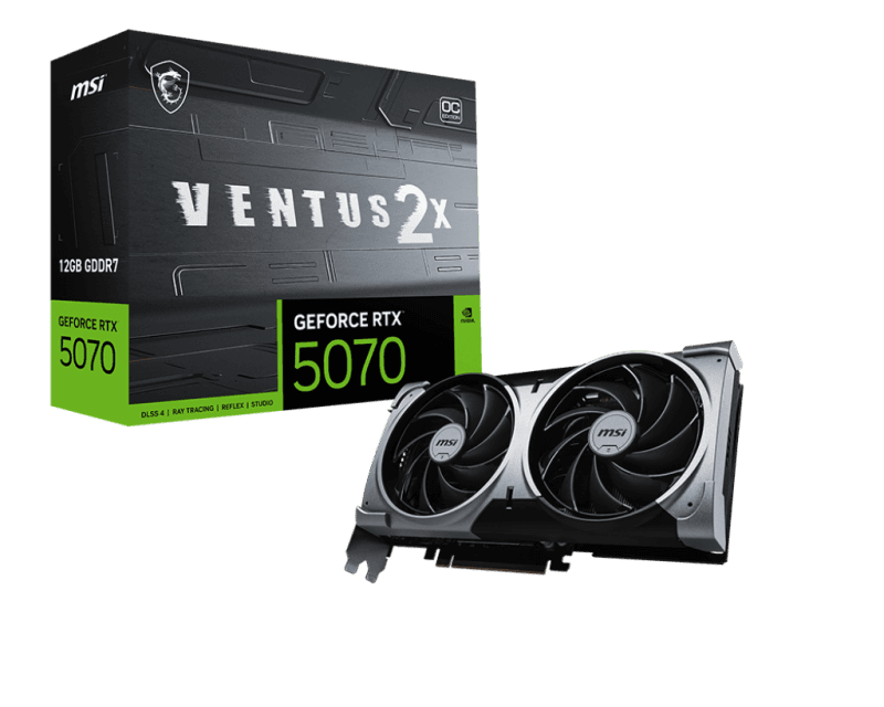 Placa video MSI GEFORCE RTX 5070 VENTUS 2X OC, 12GB