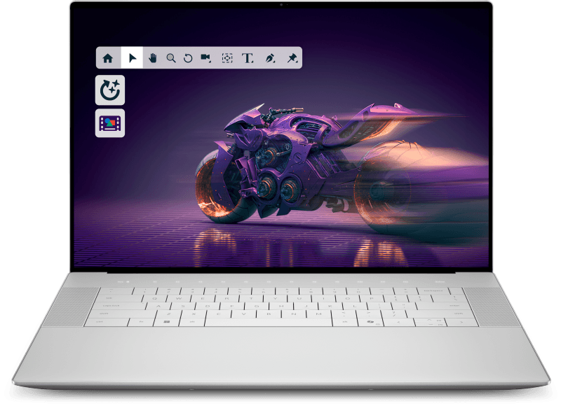 Laptop Consumer DELL 16 Premium DA16250, cu procesor Intel Core