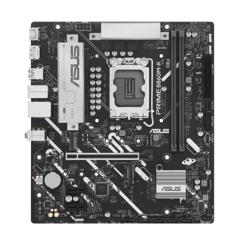 Placa de baza ASUS PRIME B860M-K, LGA 1851, DDR5, Micro-ATX