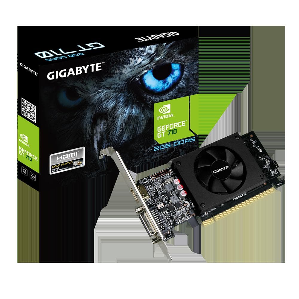 Placa video Gigabyte GeForce GT 710, 2GB GDDR5, PCI Express