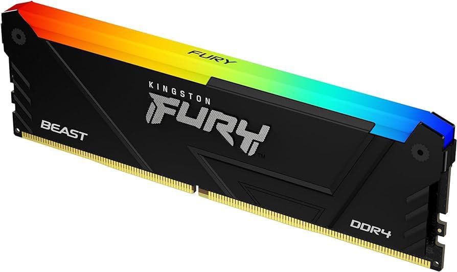 Memorie RAM Kingston FURY Beast RGB, 32GB DDR4, 3200 MHz,
