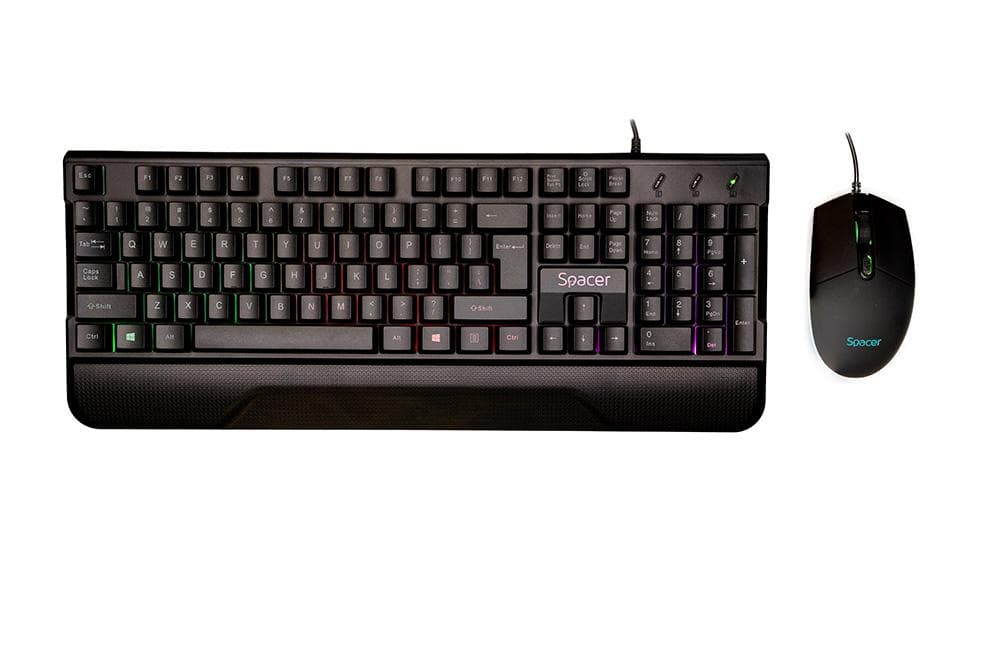 KIT Gaming Tastatura si Mouse Spacer SPGK-INVICTUS cu fir, USB, - 3