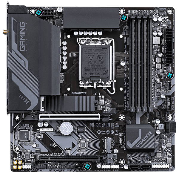 Placa de baza Gigabyte B760M Gaming X AX, LGA 1700, - 2