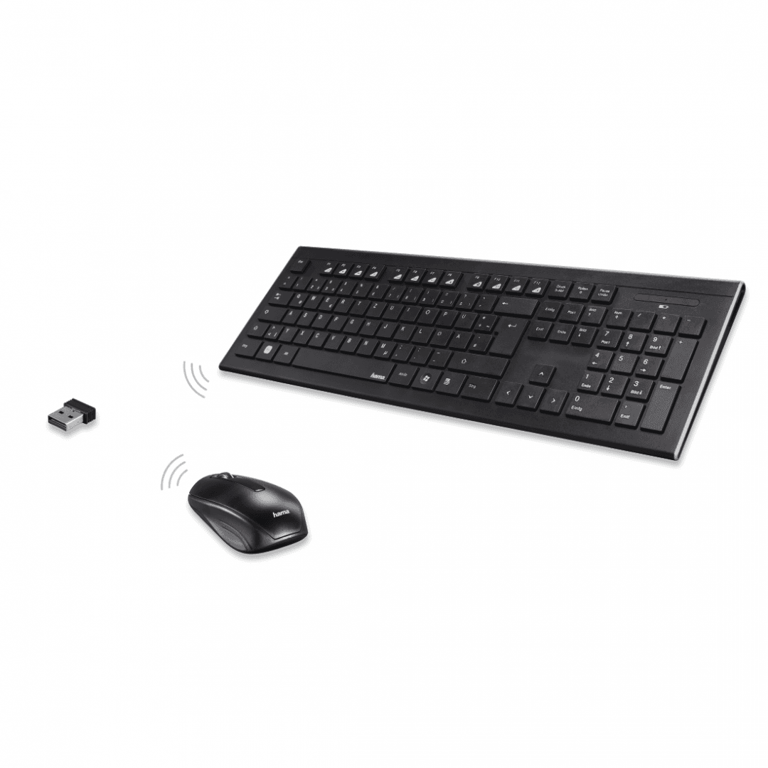 Kit tastatura + mouse Hama Cortino, 105 taste, 800/1200/1600 DPI - 3