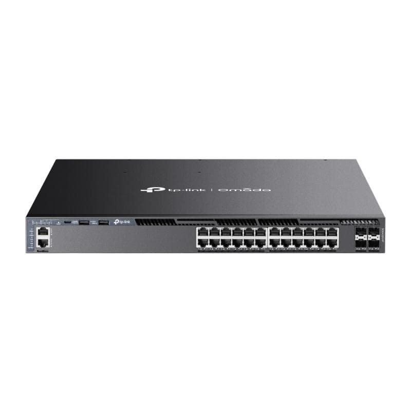 TP-Link Switch 24 porturi, Management L3, POE+, 4 porturi 10G