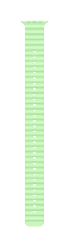 Apple Watch 49mm Neon Green Ocean Band Extension - Natural Titanium