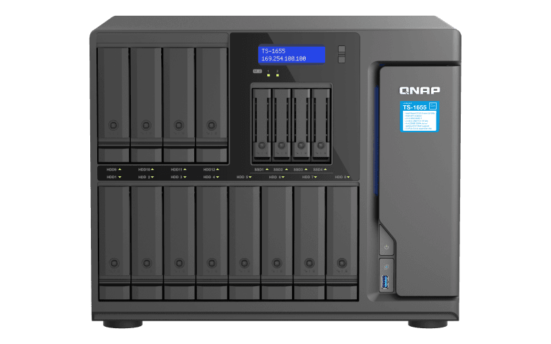 NAS QNAP 1655 16-Bay, CPU Intel® Atom® C5125 8-core/8-thread Processor,
