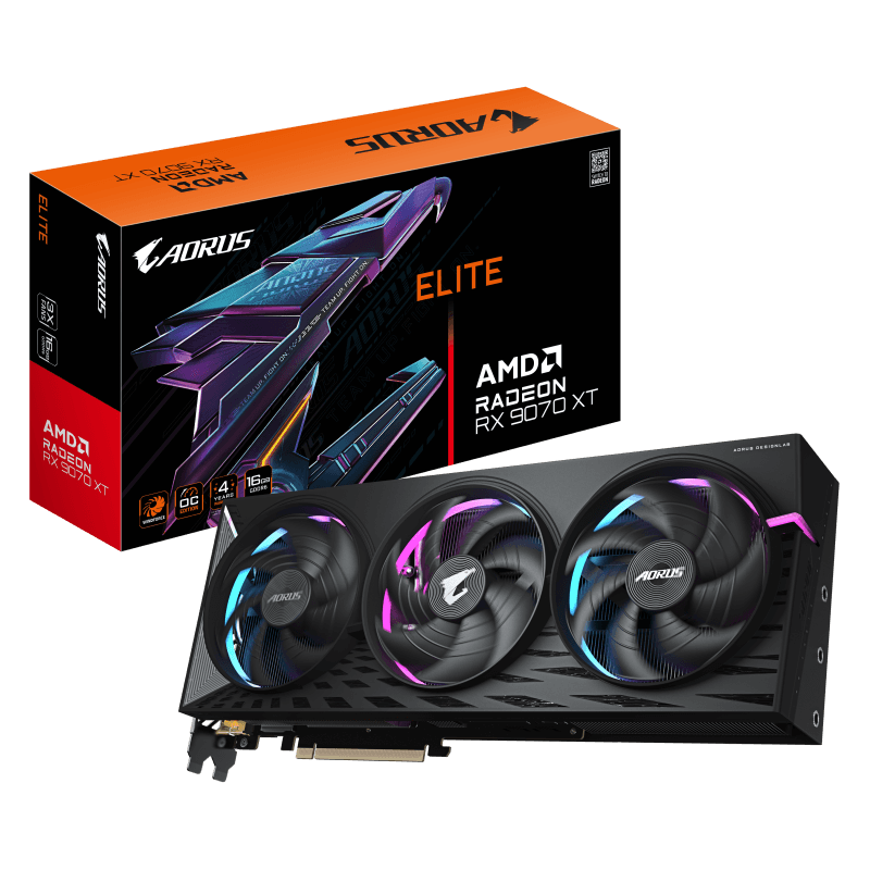 Placa video Gigabyte AORUS Radeon RX 9070 XT ELITE, 16GB