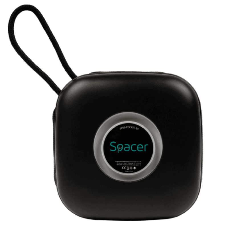 Boxa Spacer portabila bluetooth, POCKET-BK, RMS: 5W, RGB, acumulator 500mAh,