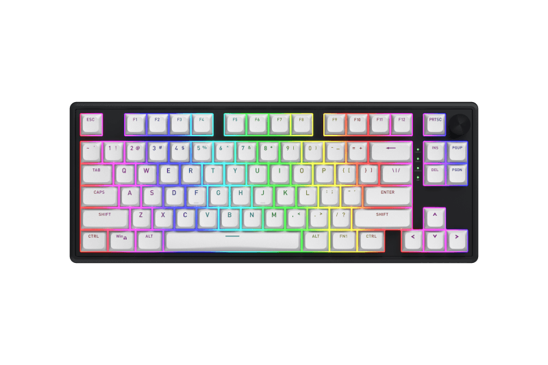 Tastatura wireless Hator Skyfall 80, interfata 2.4GHz, BT5.3, USB, polling