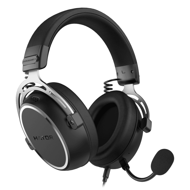 Casti Gaming Head-band HATOR HYPERGANG 3 Hi-Res, Wired, Negru