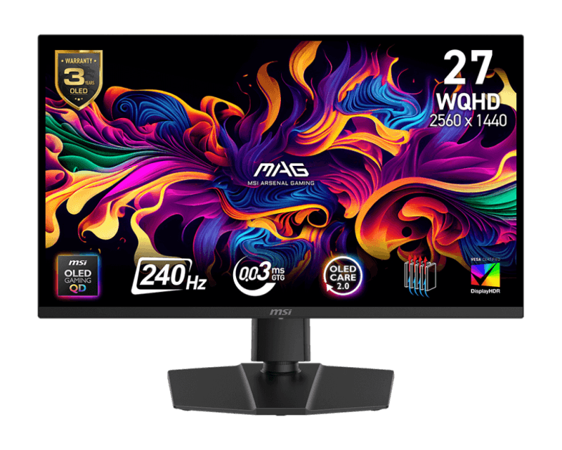 Monitor MSI 26.5" MAG 273QP QD-OLED X24, Diagonal (inch): 26.5,
