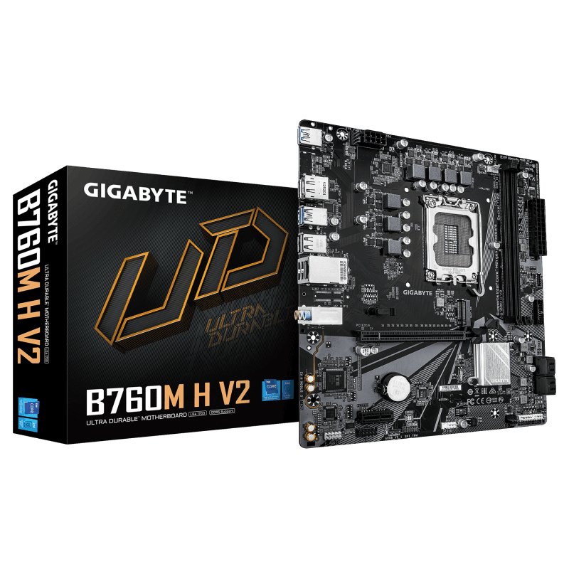 Placa de baza Gigabyte B760M H V2, Socket 1700, DDR5,