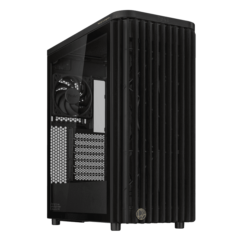 Carcasa ASUS ProArt PA401 Wood TG PWM, RGB, Mid Tower,