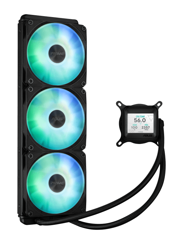 Cooler Procesor ASUS PRIME LC 360 LCD ARGB NEGRU, marime