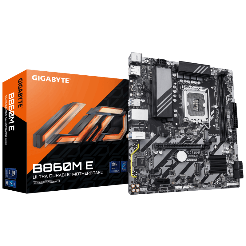 Placa de baza Gigabyte B860M E, Socket 1851, DDR5, Micro-ATX