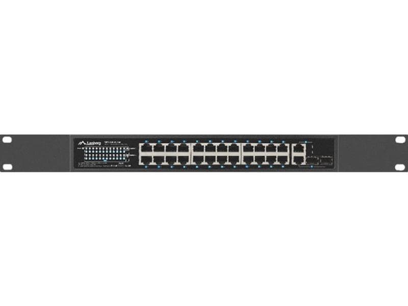 Switch  24x 100 Mb PoE+ / 2x combo, rack