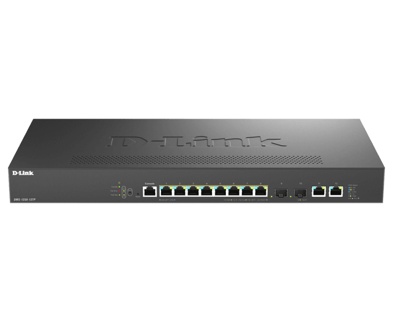 Switch D-Link DMS-1250-12TP , 8 porturi Gigabit, 2 porturi SFP+,