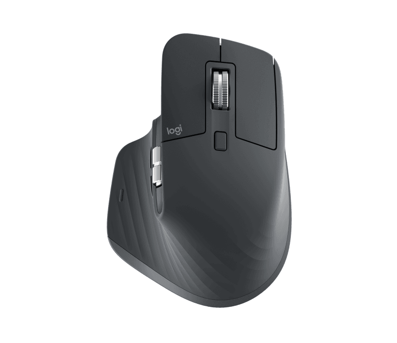Logitech MX Master 3S. Form factor: Right-hand. Device interface: RF