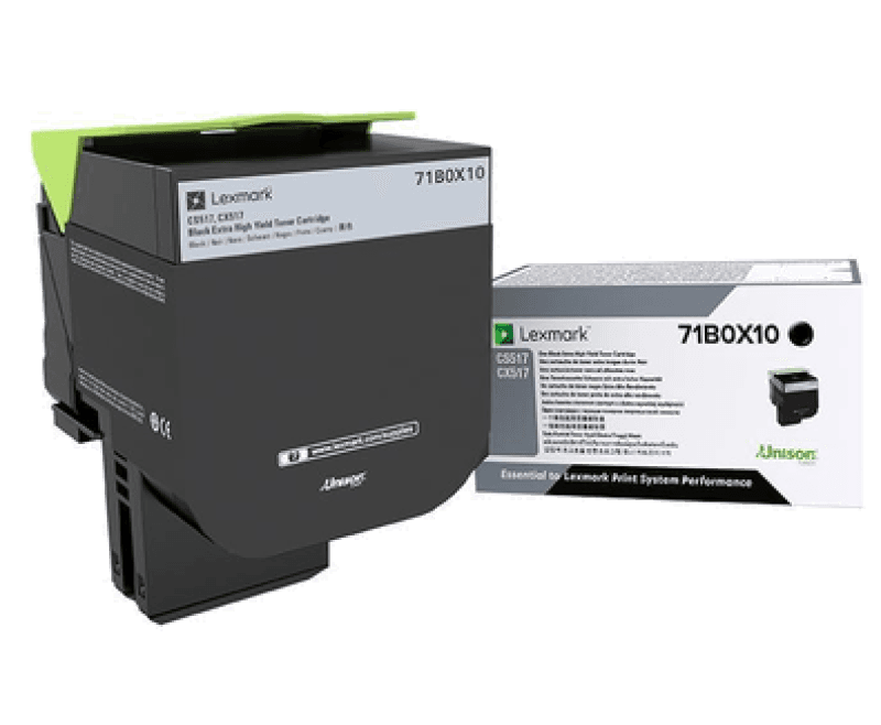 Cartus toner Lexmark 71B0X10, black, High Yeld 8 k, CX517de,