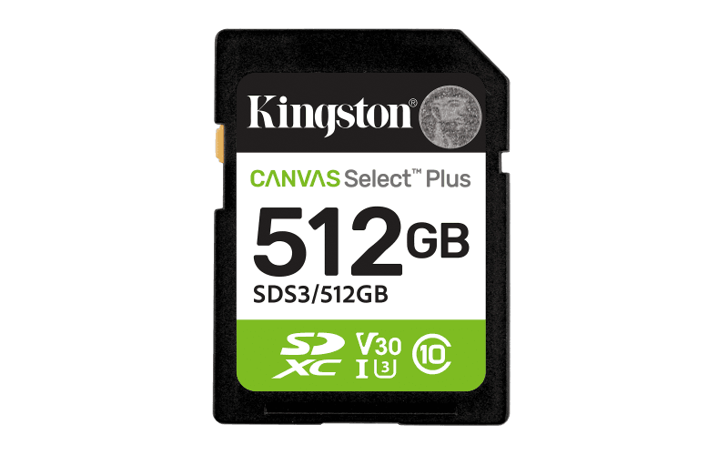 Card de Memorie SDXC Kingston512GBCanvas Select Plus