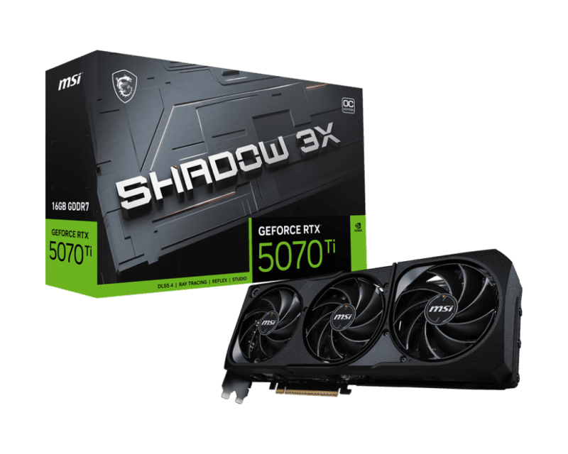 Placa video MSI GeForce RTX 5070 TI, 16GB GDDR7, PCI
