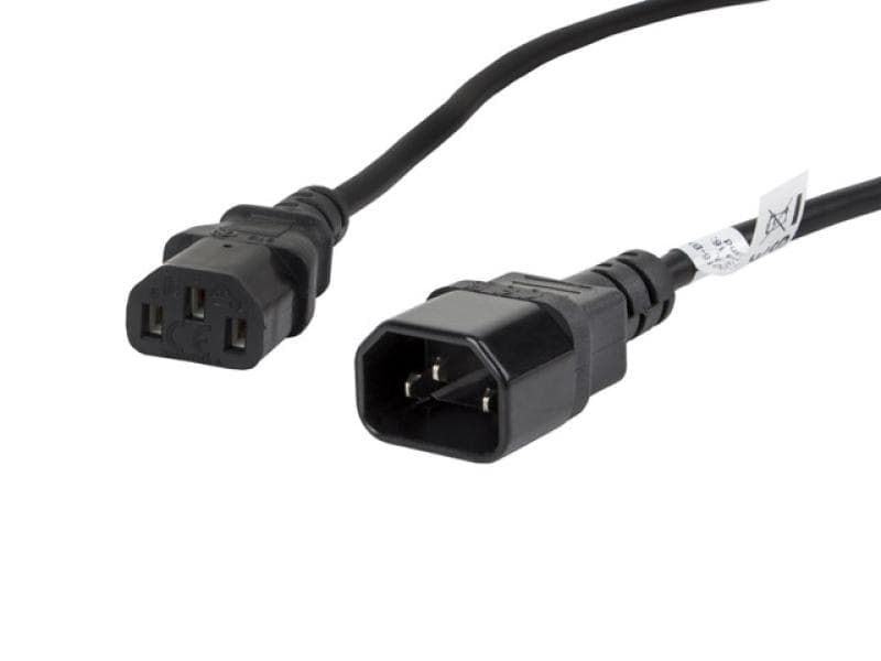 Cablu IEC 320 C13  C14 1,8 m VDE negru