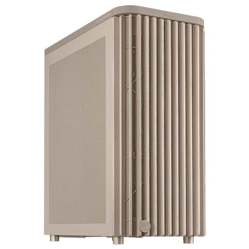 Carcasa ASUS Proart PA401 Wood Mesh PWM Beige, Mid Tower,