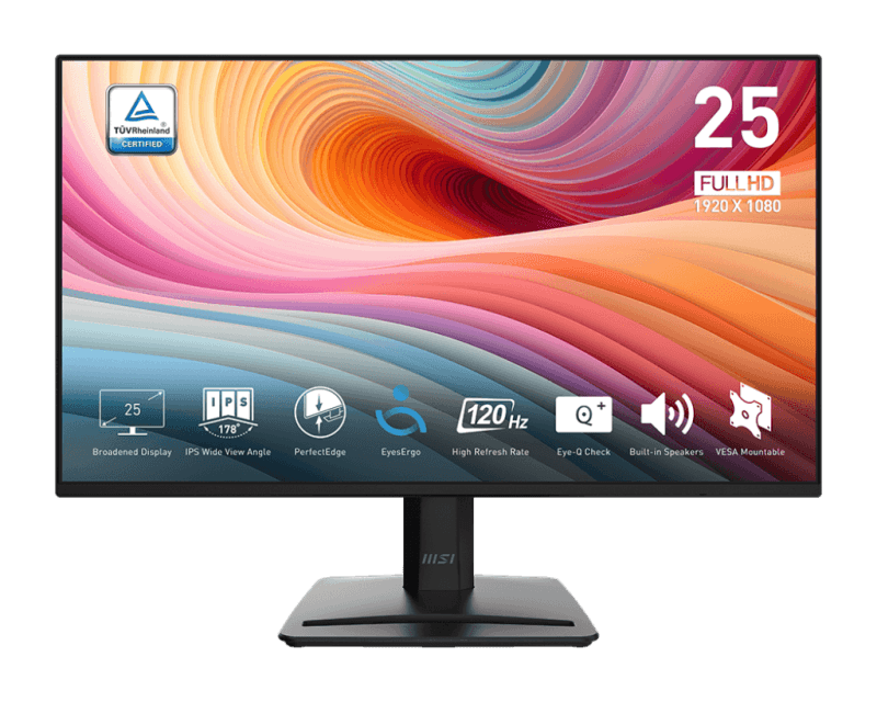 MSI Pro MP252 E2. Display diagonal: 62.2 cm (24.5"), Display