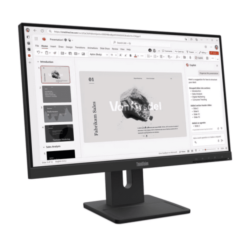 Monitor  LenovoThinkVision E22-40 Monitor; 21.5"IPS, FHD (1920x1080), 16:9, Brightness: