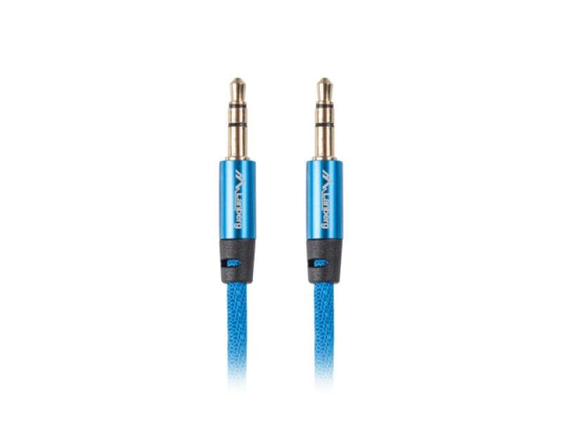 Cablu minijack 3,5 mm M/M 3 pini 3 m albastru